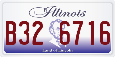 IL license plate B326716