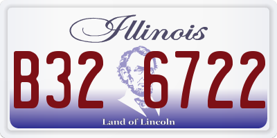 IL license plate B326722