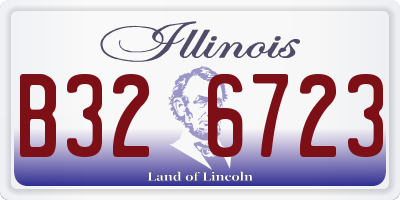 IL license plate B326723