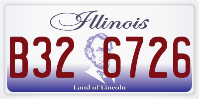 IL license plate B326726