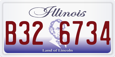 IL license plate B326734