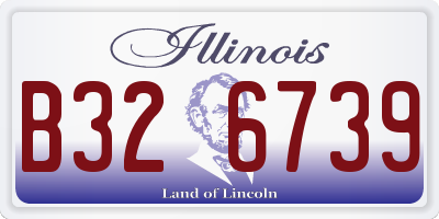 IL license plate B326739