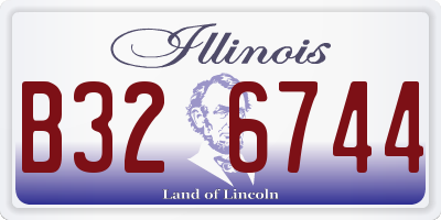 IL license plate B326744