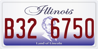IL license plate B326750