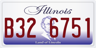 IL license plate B326751