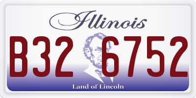 IL license plate B326752