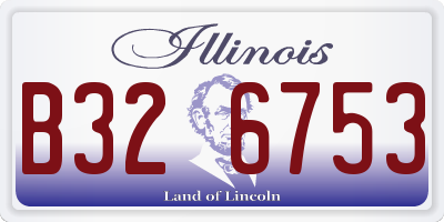 IL license plate B326753