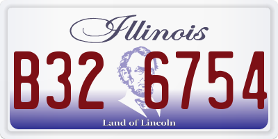 IL license plate B326754