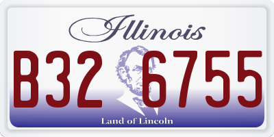 IL license plate B326755