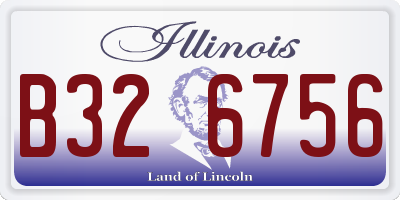 IL license plate B326756