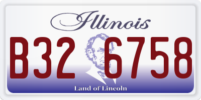 IL license plate B326758