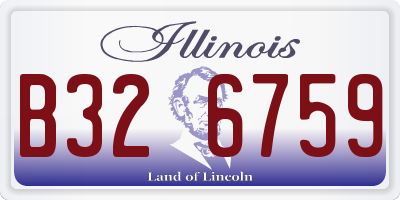 IL license plate B326759