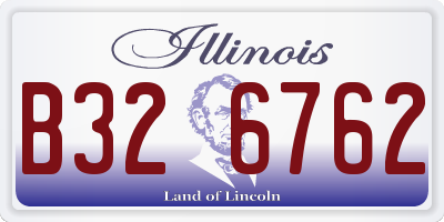 IL license plate B326762