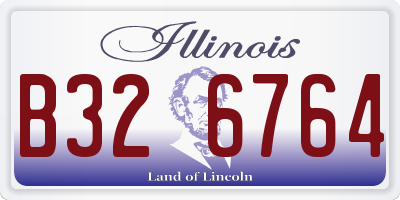 IL license plate B326764