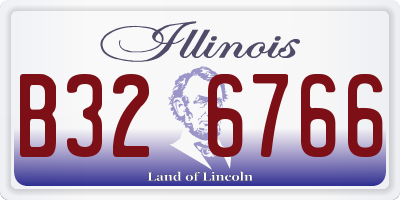 IL license plate B326766