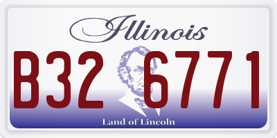 IL license plate B326771