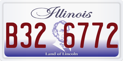 IL license plate B326772