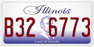 IL license plate B326773