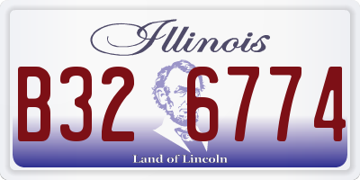 IL license plate B326774
