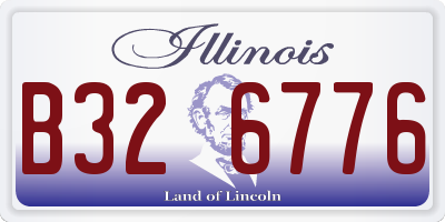 IL license plate B326776