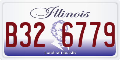 IL license plate B326779