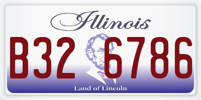 IL license plate B326786