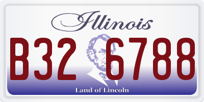 IL license plate B326788