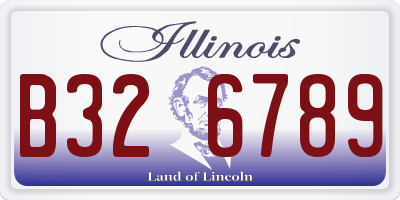 IL license plate B326789