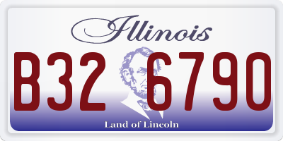 IL license plate B326790