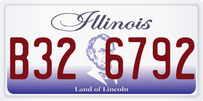 IL license plate B326792