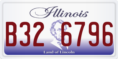 IL license plate B326796