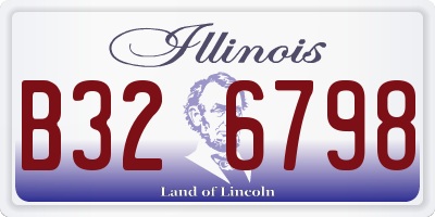 IL license plate B326798