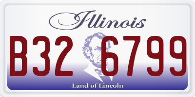 IL license plate B326799