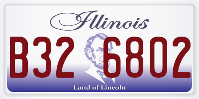 IL license plate B326802