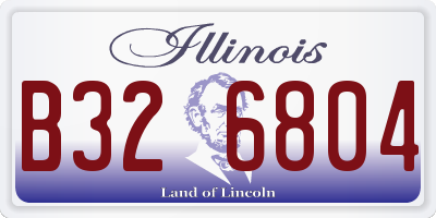 IL license plate B326804