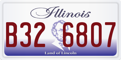 IL license plate B326807