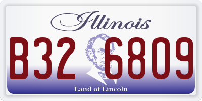 IL license plate B326809