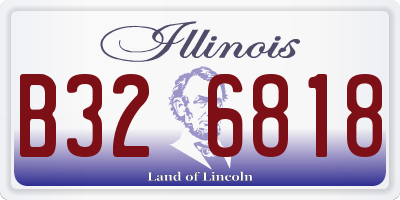 IL license plate B326818