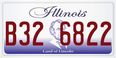 IL license plate B326822