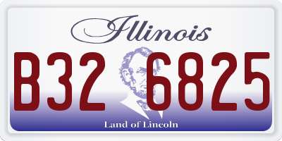 IL license plate B326825