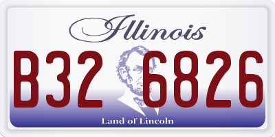 IL license plate B326826