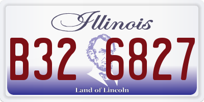 IL license plate B326827