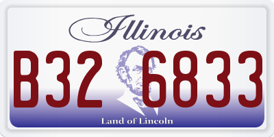 IL license plate B326833
