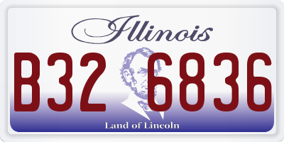 IL license plate B326836
