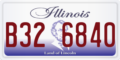 IL license plate B326840