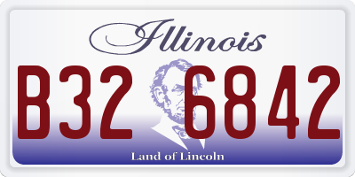 IL license plate B326842