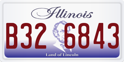 IL license plate B326843