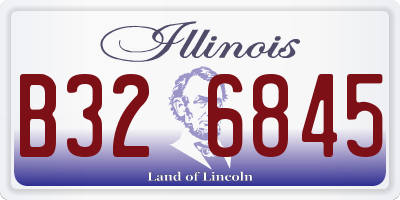 IL license plate B326845