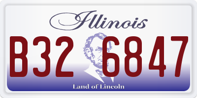 IL license plate B326847