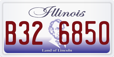 IL license plate B326850